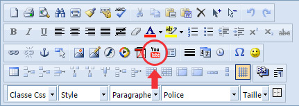 Insérer une vidéo Youtube