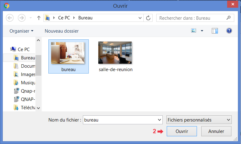 Choisir une image sur son poste de travail